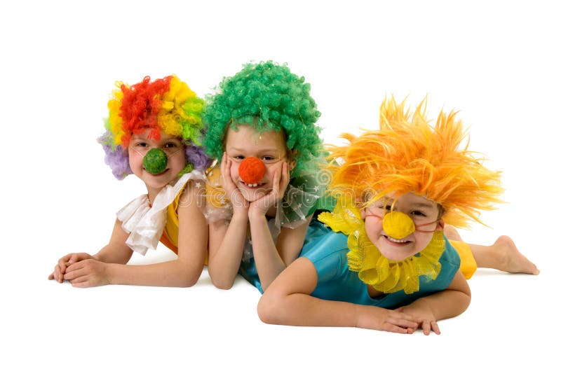 Funny clowns stock image. Image of carnival, colorful - 18606315