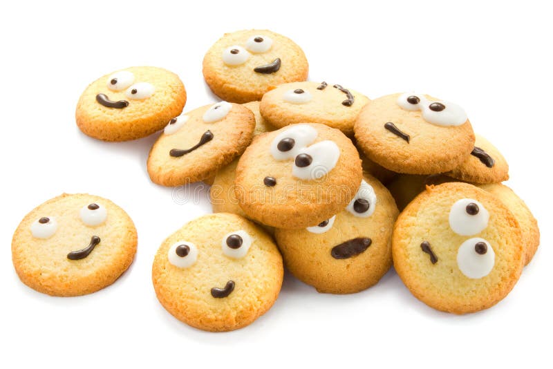 Funny cookies royalty free stock photo