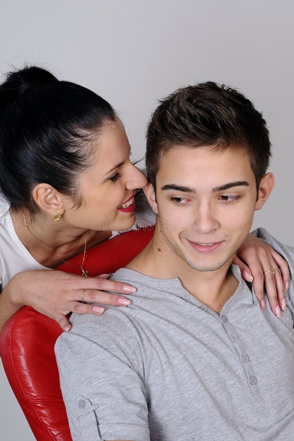 Funny couple stock photo. Image of holding, lovely, caucasian - 12817796