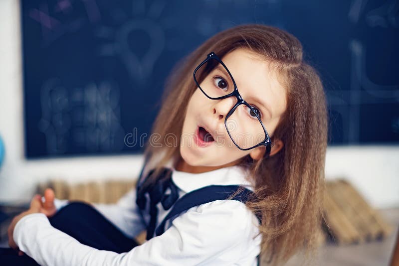 Funny Crazy Girl Student with Glasses Stock Image - Image of emotional, funny: 126251735 Funny Crazy Girl Student with Glasses Stock Image - Image of emotional, funny: 126251735