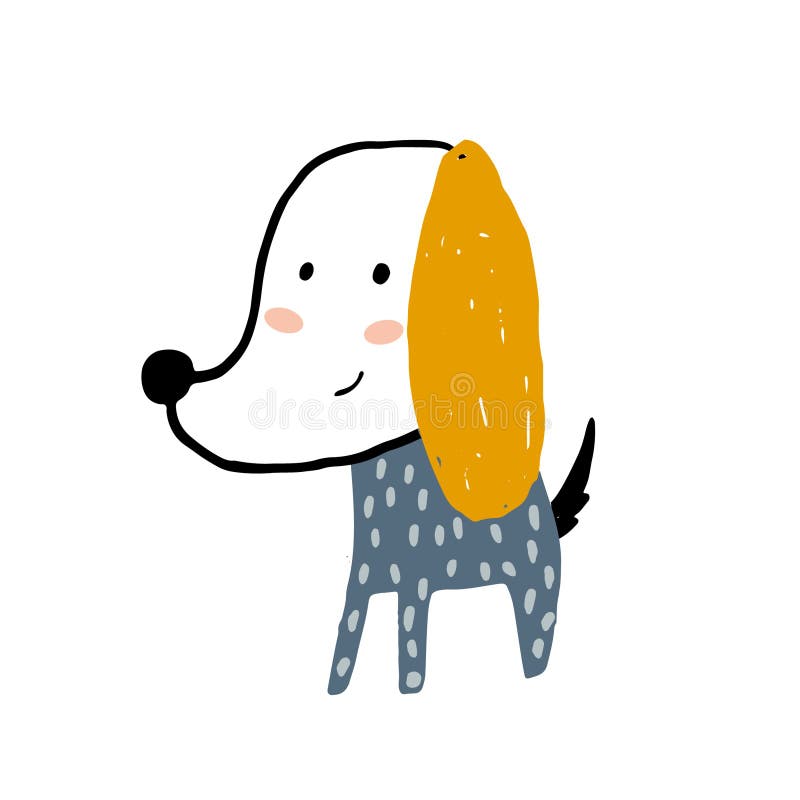 Funny Dog Animal Illustration with Yellow Ears and Face Stock Illustration - Illustration of animal, decorative: 200330826 Funny Dog Animal Illustration with Yellow Ears and Face Stock Illustration - Illustration of animal, decorative: 200330826