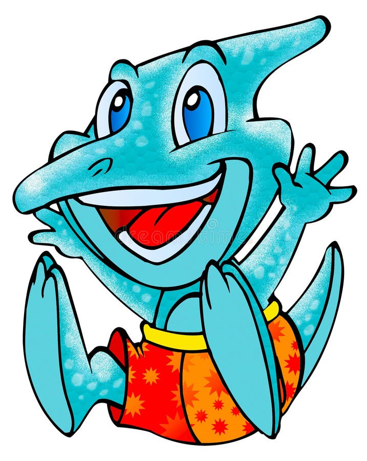 Funny dinosaur stock illustration. Illustration of dinosaur - 19004223