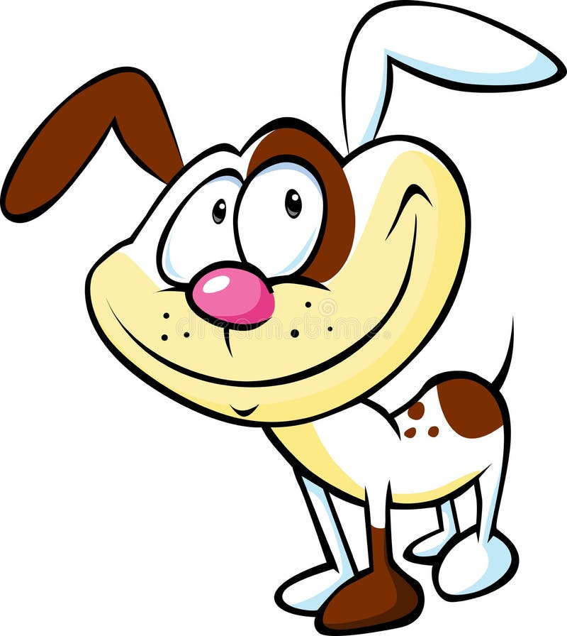 Funny dog cartoon stock vector. Illustration of cartoon - 35233283