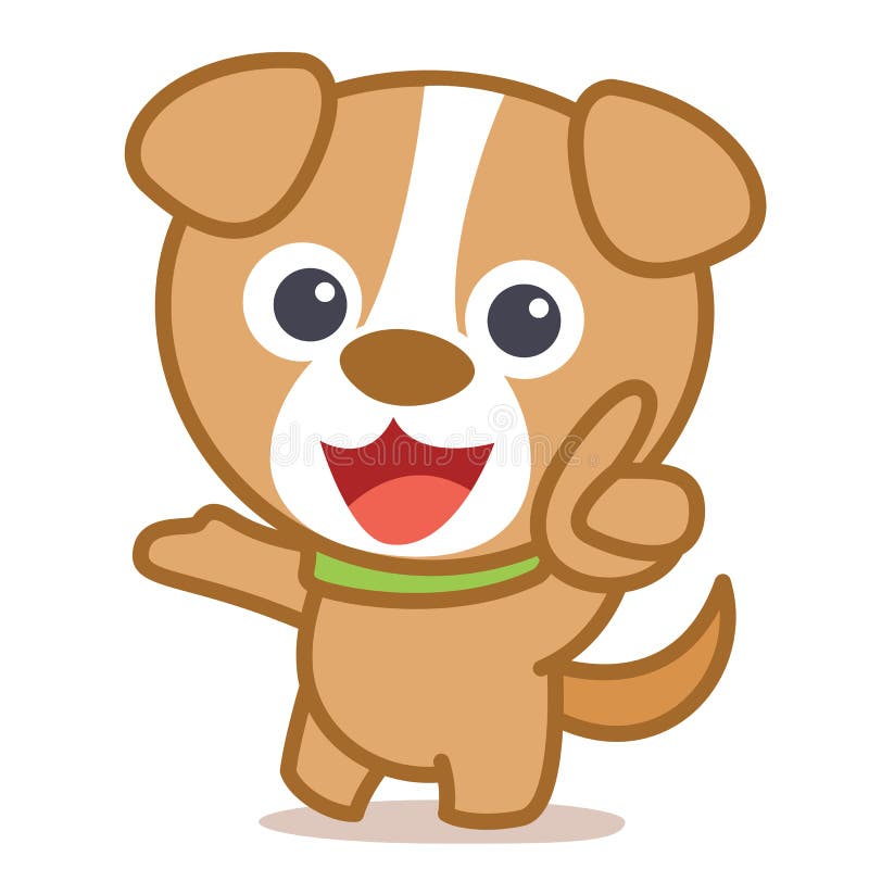 Funny Dog Cartoon Vector Art Stock Vector - Illustration of mascot