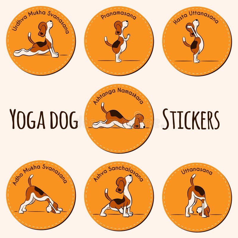 Yoga Stickers Illustrations & Vectors