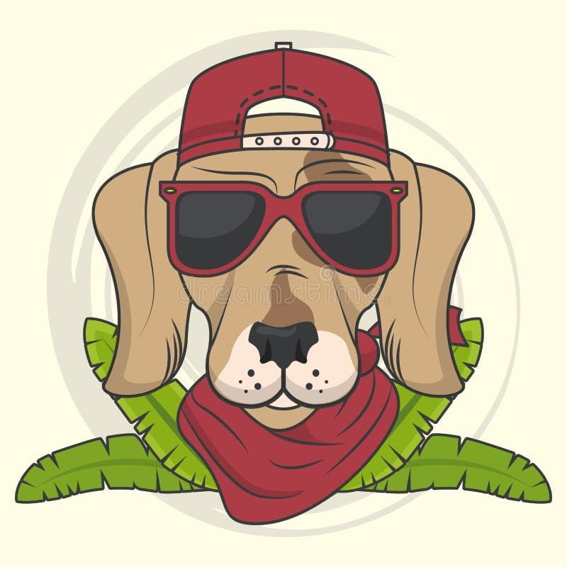 Funny Dog with Sunglasses Cool Style Stock Vector - Illustration of funky, reflection: 173382598 Funny Dog with Sunglasses Cool Style Stock Vector - Illustration of funky, reflection: 173382598