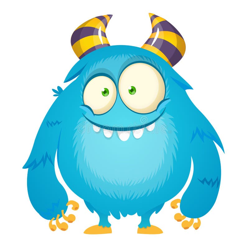 Funny Dumb Blue Fluffy Cartoon Monster. Vector Halloween Illustration Stock Vector - Illustration of freak, goblin: 185037613 Funny Dumb Blue Fluffy Cartoon Monster. Vector Halloween Illustration Stock Vector - Illustration of freak, goblin: 185037613