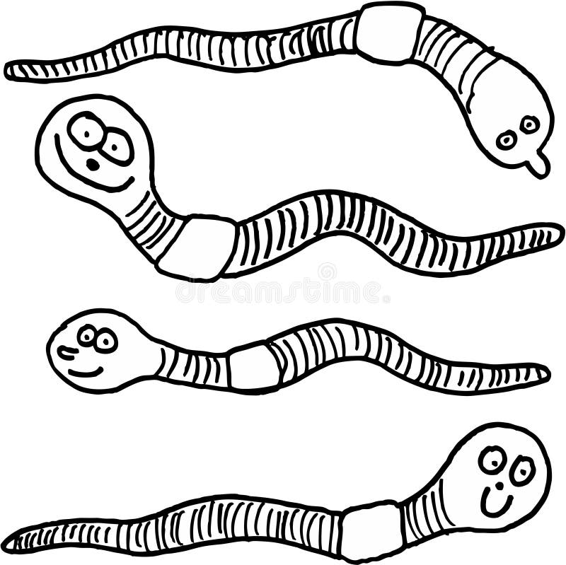 Earthworms Stock Illustrations – 667 Earthworms Stock