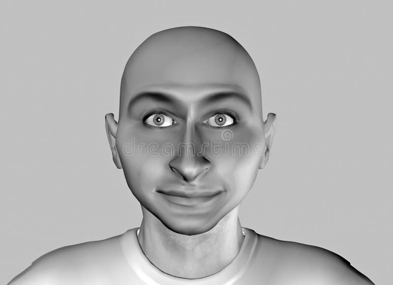 Funny face-11 royalty free illustration