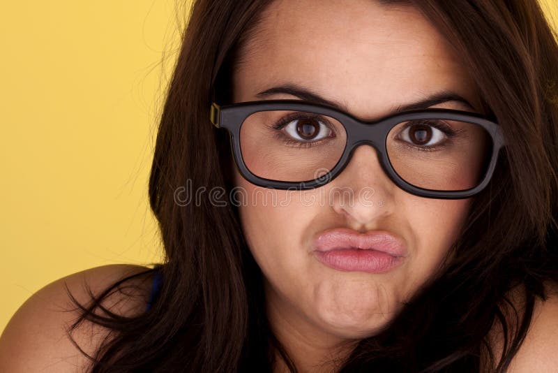 Funny face. stock image. Image of female, eyes, adult - 22415187