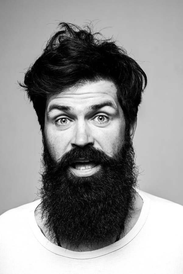 Funny Face. Surprised Handsome Man. Shocked Male Model with Surprise