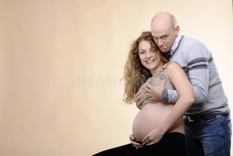 Funny family stock image. Image of pregnant, expecting - 23569841