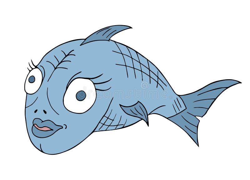 Fish and Funny Friday Message Design Stock Vector Illustration of