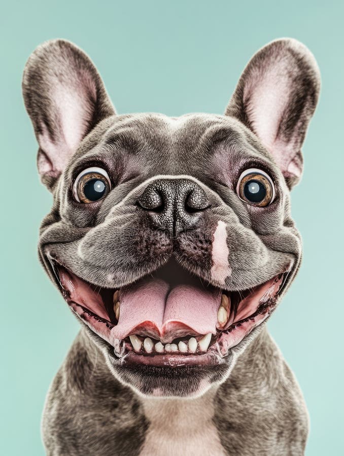 Happy French Bulldog Smiling Face T-Shirt Happy French Bulldog Smiling Face T-Shirt