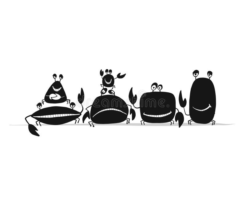 Crabs Silhouette Stock Illustrations – 469 Crabs Silhouette Stock  Illustrations, Vectors & Clipart - Dreamstime