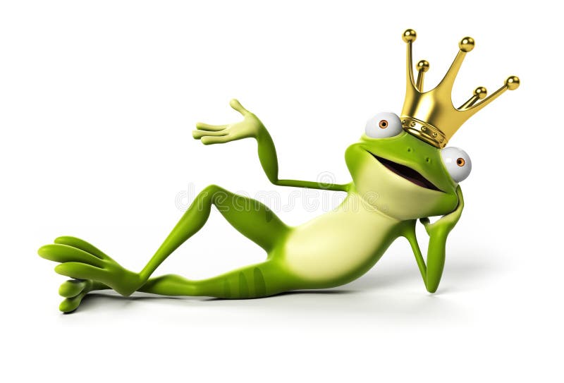 Funny frog - character