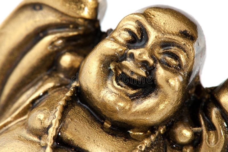 Funny golden Buddha