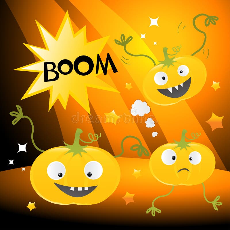 Funny halloween pumpkins