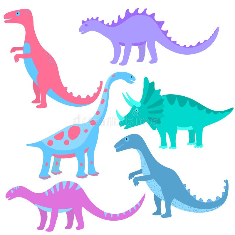 Cute Collection Dino Fossil Dinosaurs Baby kids Animal Cartoon Doodle Funny  Clipart 7036065 Vector Art at Vecteezy