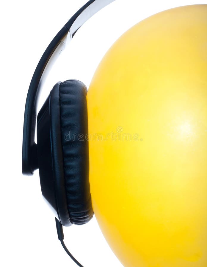 Funny Headset On The Balloon Stock Image Image of free, yellow 27965429