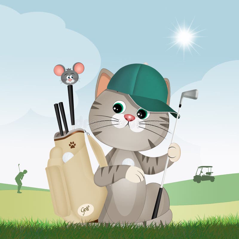 Golf Cat Stock Illustrations 208 Golf Cat Stock Illustrations