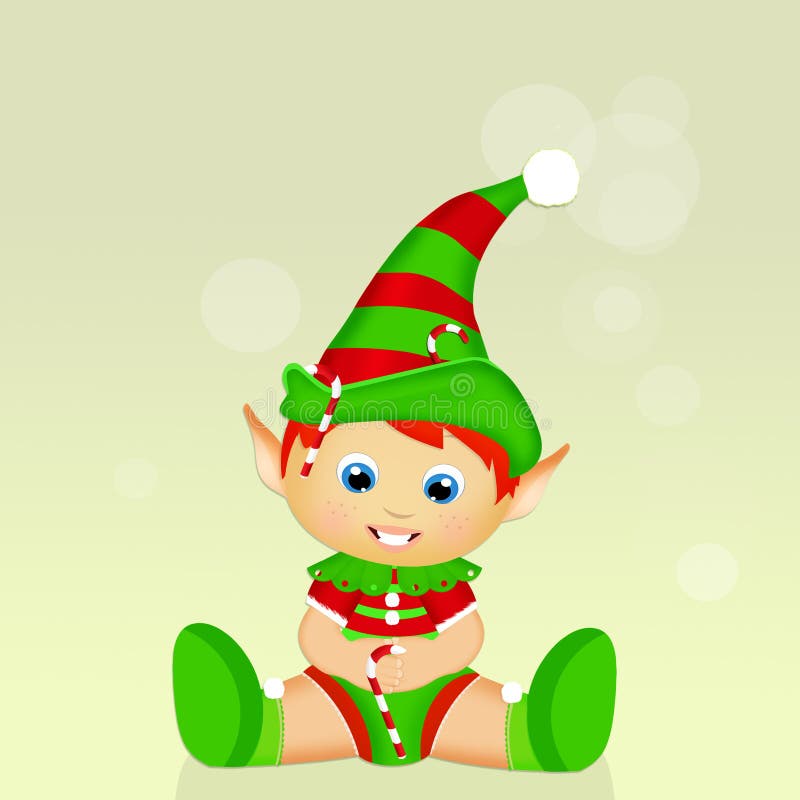 Download Baby Elf stock vector. Illustration of amusing, little ...