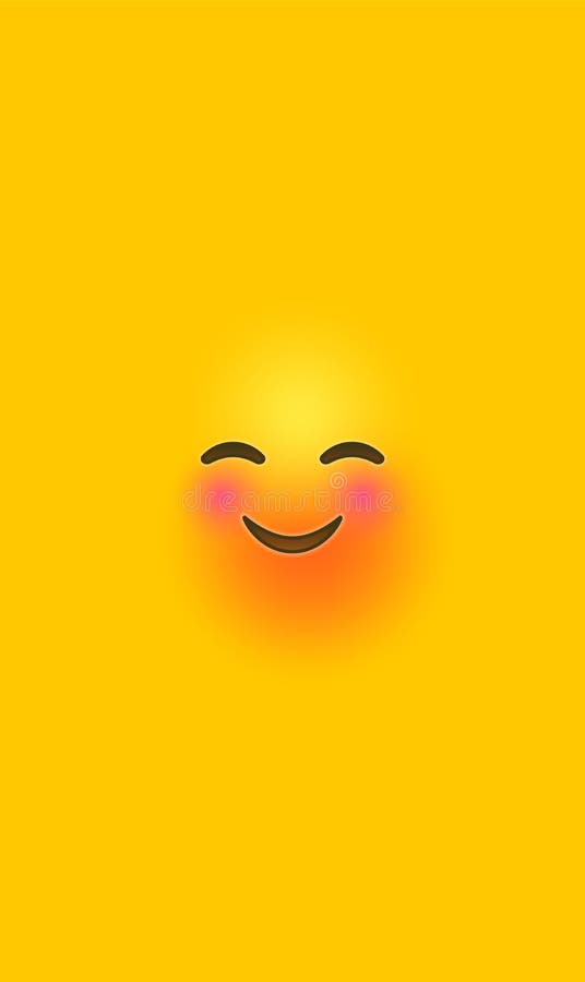 Funny Laugh Yellow 3d Smiley Face Phone Background Stock Vector -  Illustration of cartoon, child: 159875833