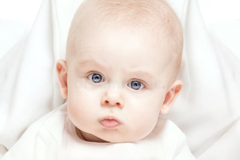 Funny little baby boy. stock photo. Image of face, baby 88465282