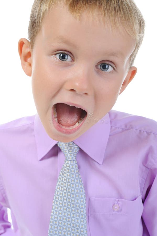 Funny little boy stock photo. Image of male, necktie 16855702