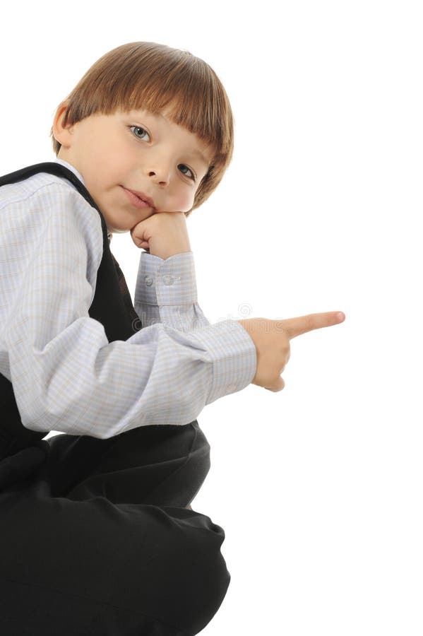 Funny little boy stock image. Image of childhood, isolated 17453735