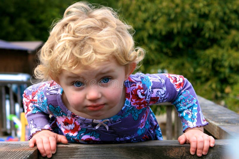 Funny Little Girl stock photo. Image of lovely, concept 9171542