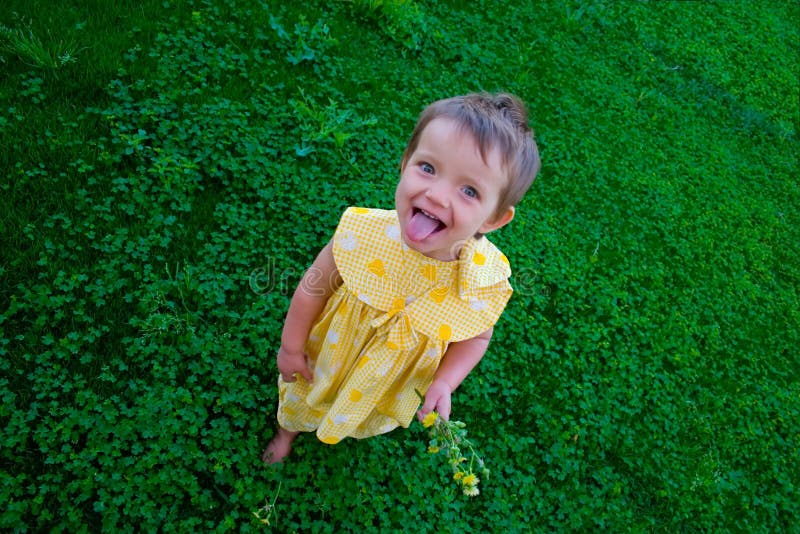 Funny Little Girl Picture. Image 9815029