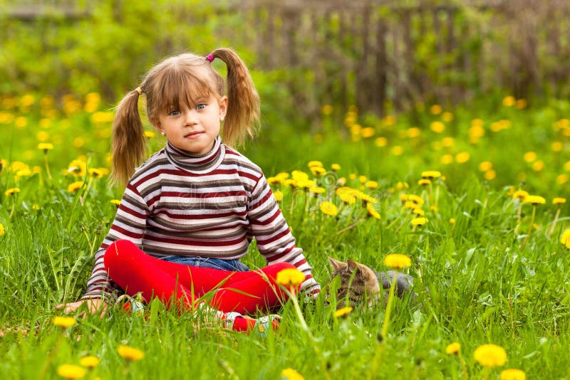 Funny lovely little girl