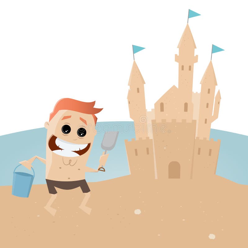 Building Sandcastle Stock Illustrations – 606 Building Sandcastle Stock