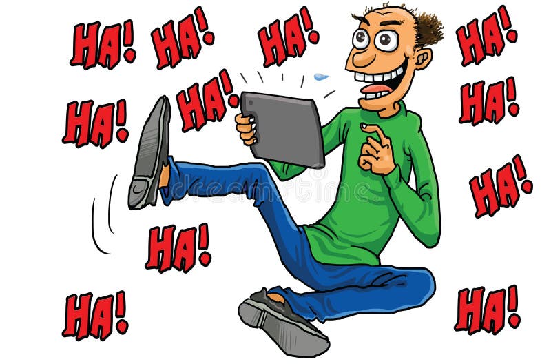 Funny Man See Jokes Video in Tablet Stock Illustration - Illustration of smile, funny: 166865951 Funny Man See Jokes Video in Tablet Stock Illustration - Illustration of smile, funny: 166865951