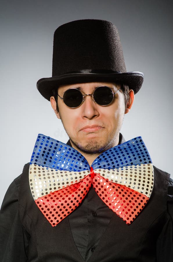 The Funny Man with Sunglasses and Vintage Hat Stock Photo Image of male, funny 61948274