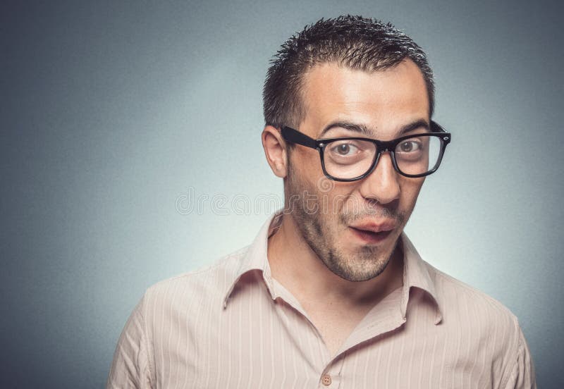Funny man stock image. Image of eccentric, suprised, people - 54343451