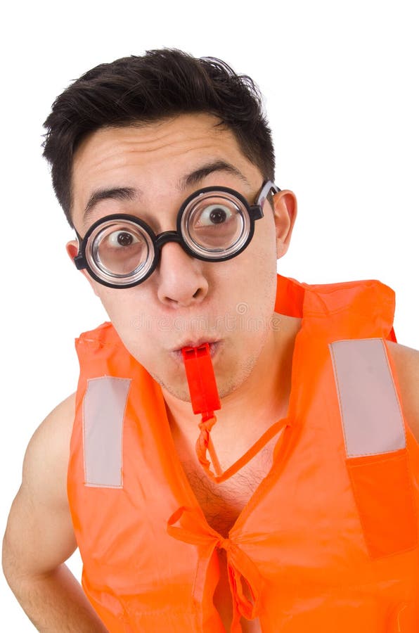 131 Funny Man Wearing Orange Safety Vest Stock Photos Free & Royalty