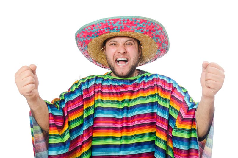 Funny Mexican Isolated on White Stock Photo Image of colourful, mexican 60312024
