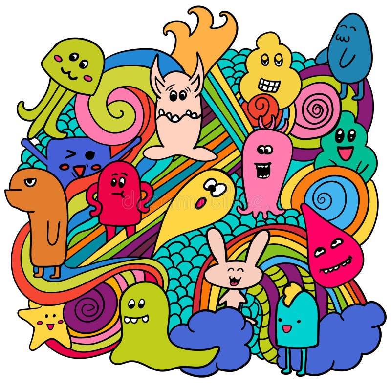 doodle monster emotions doodle monster emotions
