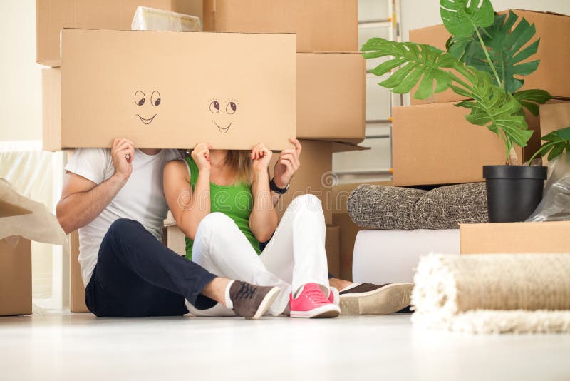 Funny moving house stock image. Image of horizontal, happy - 35287233