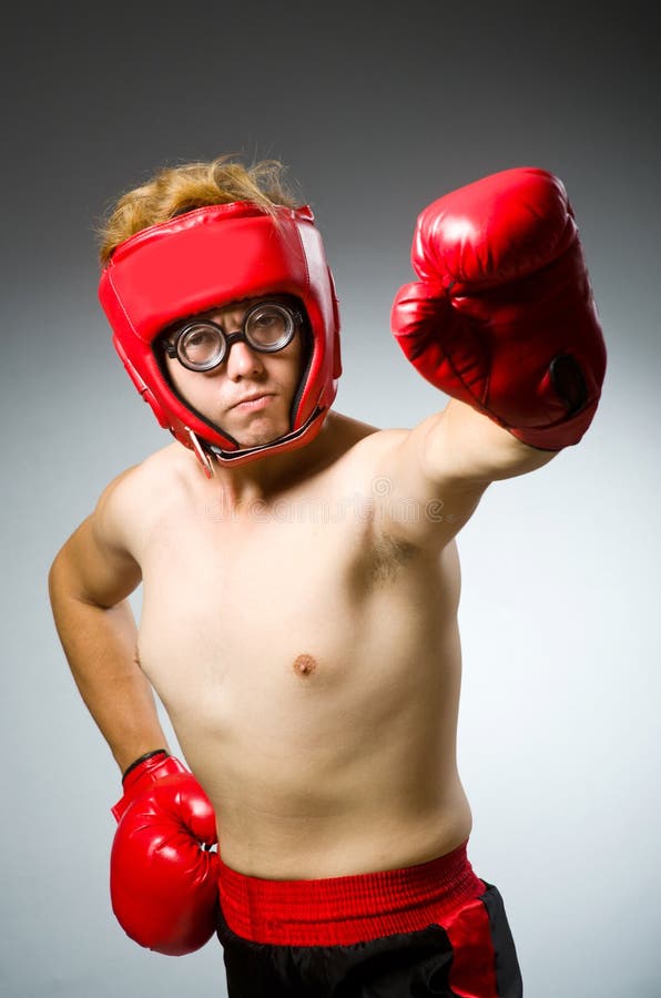 Funny nerd boxer stock photo. Image of frustrated, healthy - 47836624