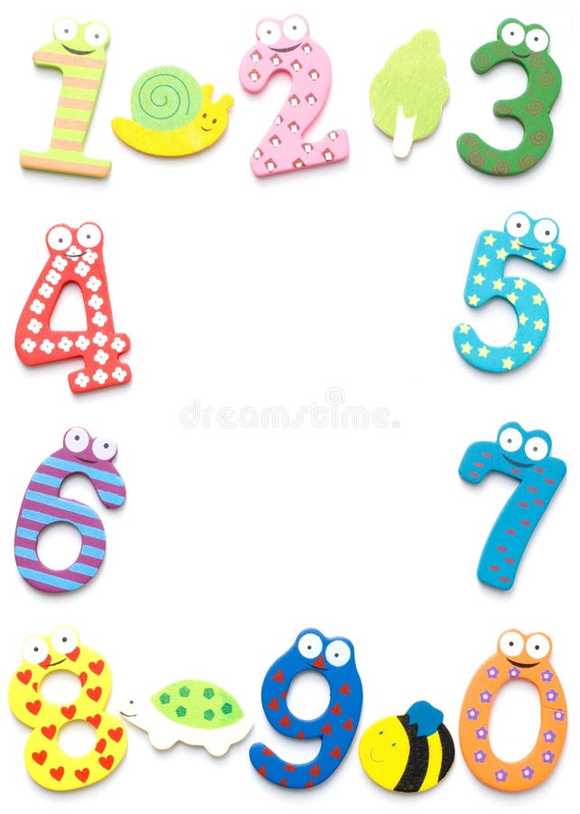 Funny number isolated on white background stock illustration Funny number isolated on white background stock illustration