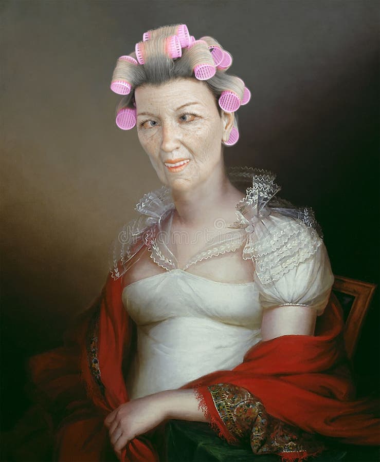 funny-oil-painting-spoof-ugly-old-woman-wearing-curlers-her-hair-classical-pose-as-sits-portrait-lady-197741171.jpg