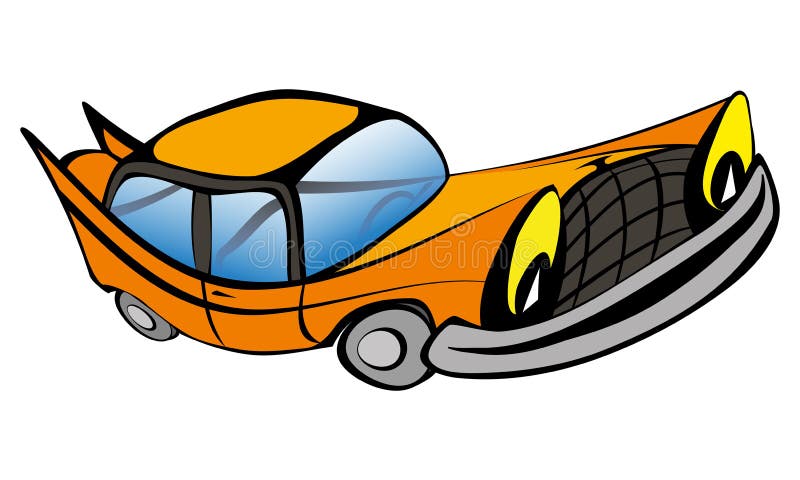 Cartoon retro old car stock vector. Illustration of book - 83729489