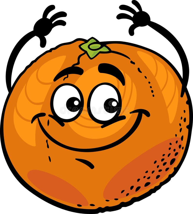 Orange Fruit Clip Art Funny