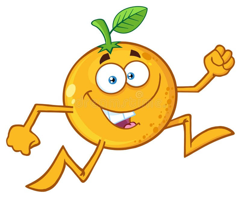 Premium Vector  Funny orange number five 5 cartoon character