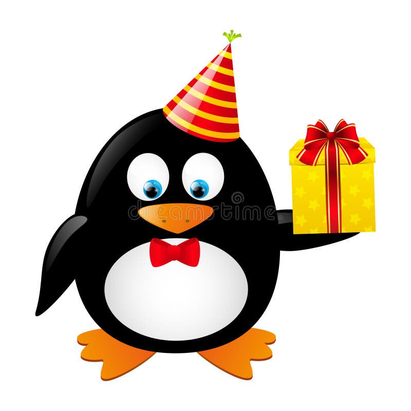 Funny penguin royalty free illustration