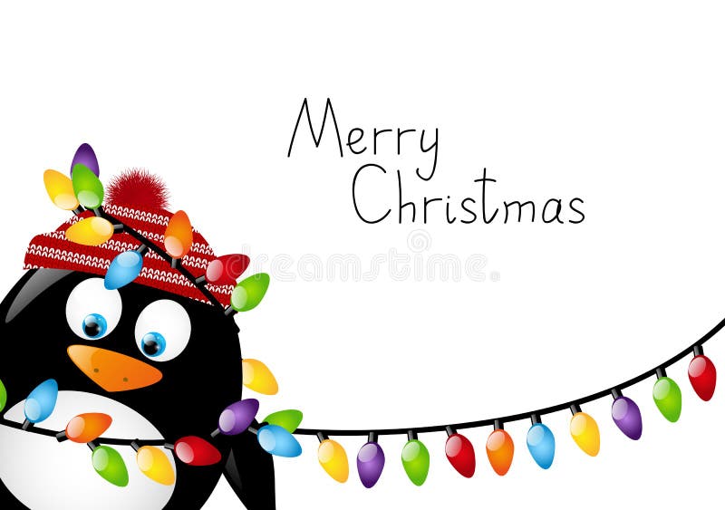 Funny penguin vector illustration