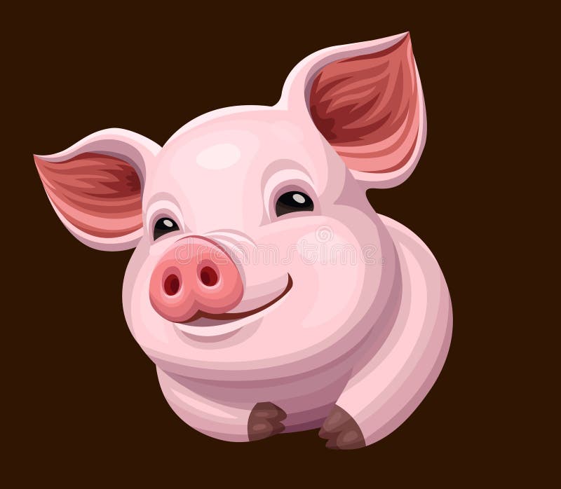 Funny Pig icon stock vector. Illustration of symbol, isolated - 93051050 Funny Pig icon stock vector. Illustration of symbol, isolated - 93051050